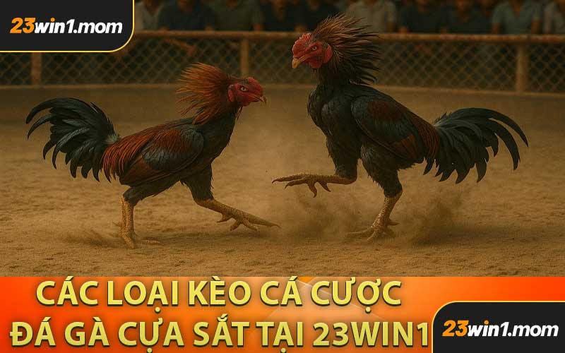 Các Loại Kèo Cá Cược Đá Gà Cựa Sắt Tại 23WIN1